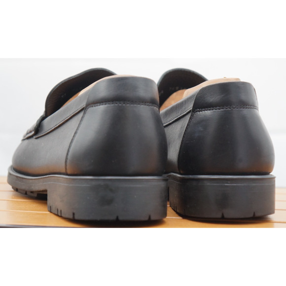 Salvatore Ferragamo David Gancini bit loafers Black Leather Loafers Size 9.5 main image 12